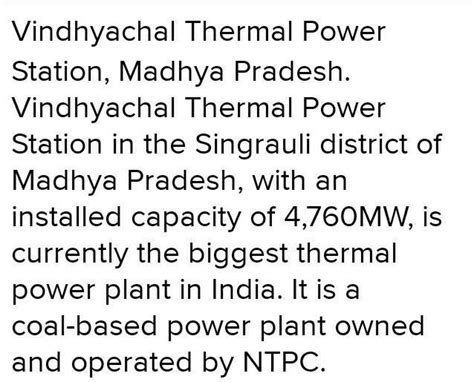 3 Find Out Location Of Major Thermal Power Plants In India What Is The Reasonfor Their Being