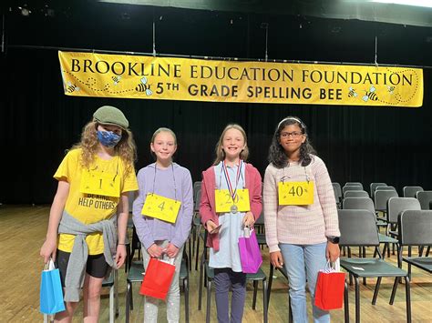 BEF 5th Grade Spelling Bee – Brookline Education Foundation