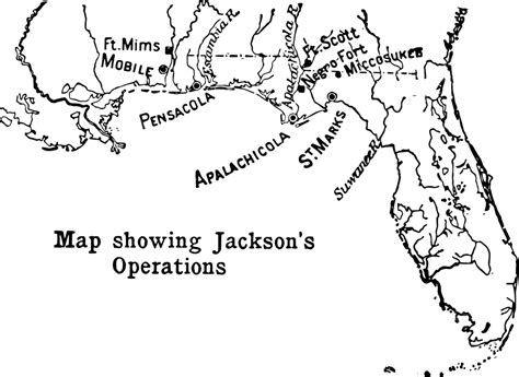 Andrew Jackson S Operations Vintage Illustration Revolution Engraved