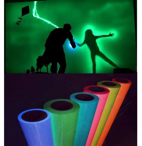 Matt Glow In The Dark Self Luminous Vinyl Siding Film Pvc Material