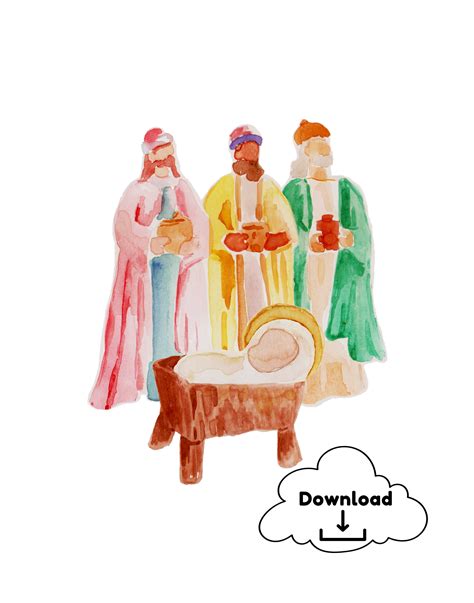 The Three Wise Men CARDS Printable Cards Christmas Cards - Etsy UK