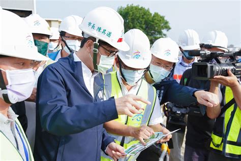 高雄市結合智慧科技防汛 陳其邁視察仁武北屋排水防汛整備