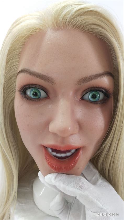 Full Silicone Sex Doll Head Realistic Implanted Hair Mobile Jawbone Oral Sex Ebay