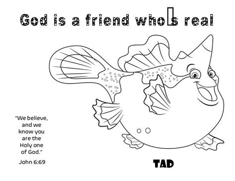 Scuba Vbs Day 1 Buddy Coloring Page Tad In 2024 Vbs Ocean Vbs Vbs