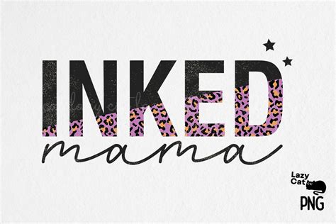 Inked Mama Leopard Pattern Sublimation Graphic By Lazy Cat · Creative