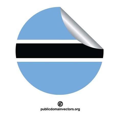 Botswana flag symbol Royalty Free Stock SVG Vector and Clip Art