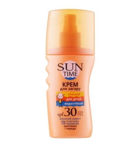 Крем для загара Биокон Sun Time Нежный для детей SPF-30 | отзывы