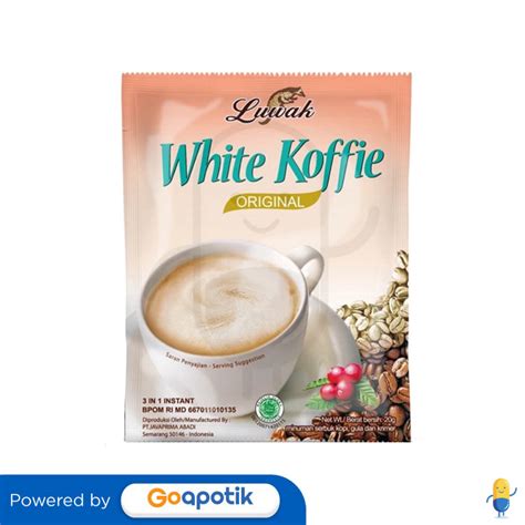 LUWAK WHITE KOFFIE ORIGINAL 20 GRAM SACHET Kegunaan Efek Samping