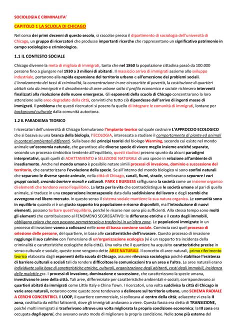 Sociologia E Criminalita Sociologia Giuridica E Della Devianza