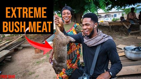 Shocking Extreme Bush Meat At The Ghanaian Wild Animal Market In