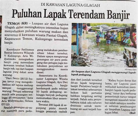 Pemkab Puluhan Lapak Terendam Banjir