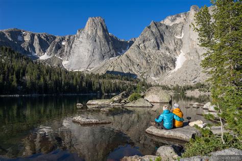 Coffee Time at Papoose Lake : Wind River Range, Wyoming : Mountain ...