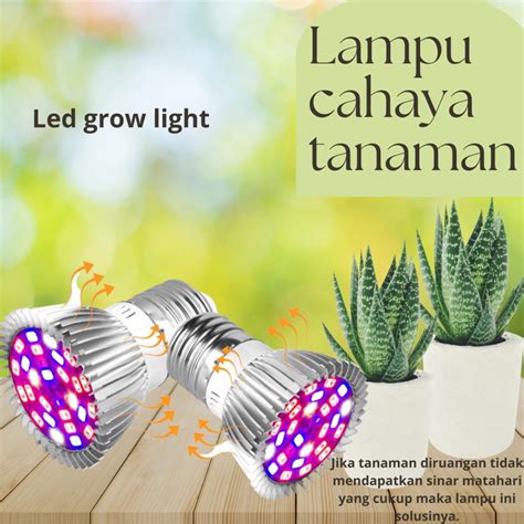 Jual Lampu Grow Light 8W Lampu Cahaya Tanaman Tumbuhan Hidroponik LED