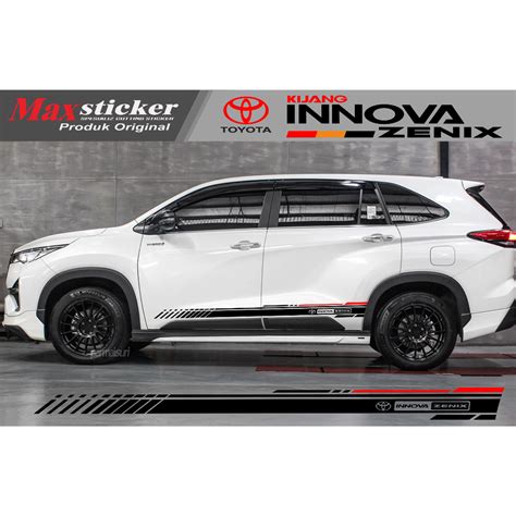 Jual Sticker Toyota Innova Zenix Terbaru Sticker Body Samping Innova