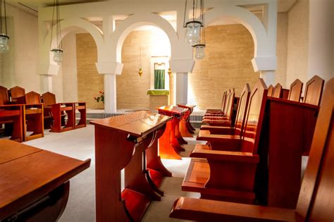 The Interior Of The Sanctuary Of The Word In Domus Galilaeae Israel