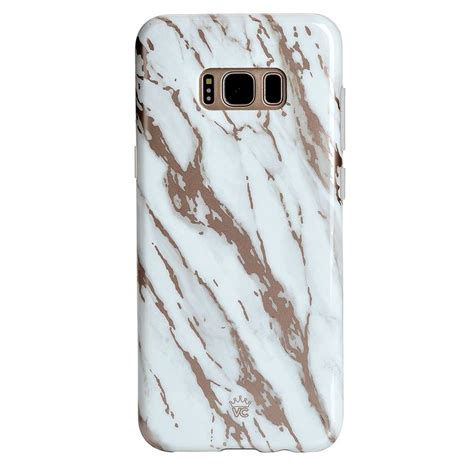 White Marble Rose Gold Chrome 2 Samsung Galaxy Case Marble Phone Case