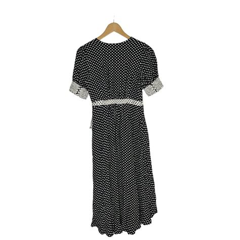 Anthropologie Maeve Breanna Geometric Polka Dot Midi Gem