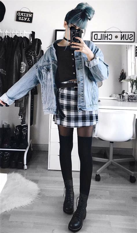 Best 34 Outfit Ideas For This Winter Grunge Outfits Winter Edgy