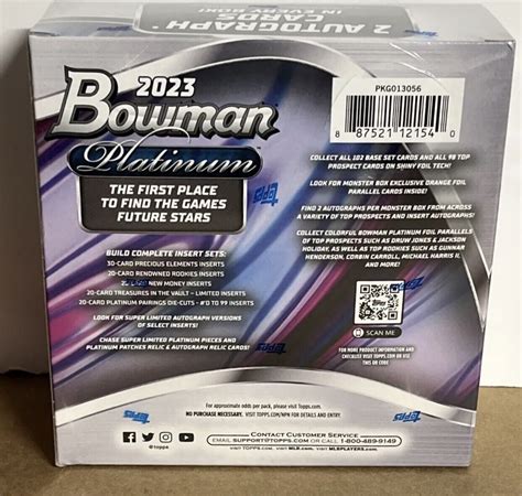 Topps Bowman Platinum Baseball Monster Hobby Box Autographs