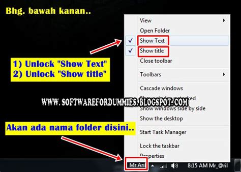 Cara Letak Icon Taskbar Di Tengah ~ Software 4 Dummies