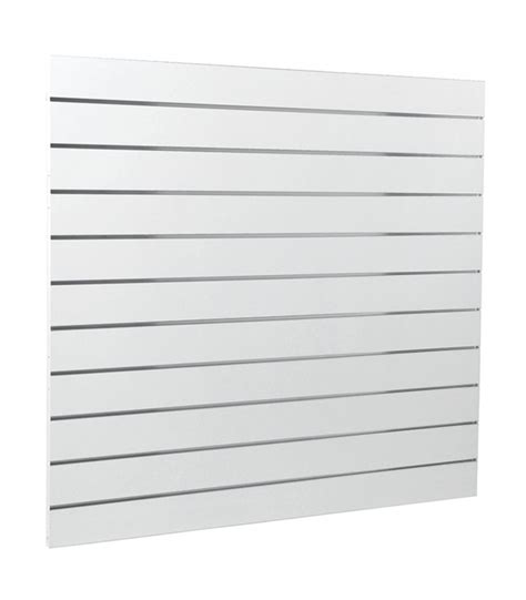 Slatwall Panel 1200x1200 White Shop Basics