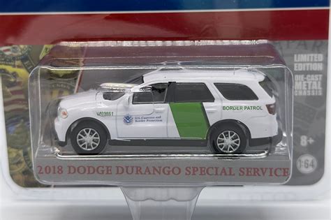 Greenlight Hobby Exclusive Dodge Durango Us Border Patrol 20km Diecast