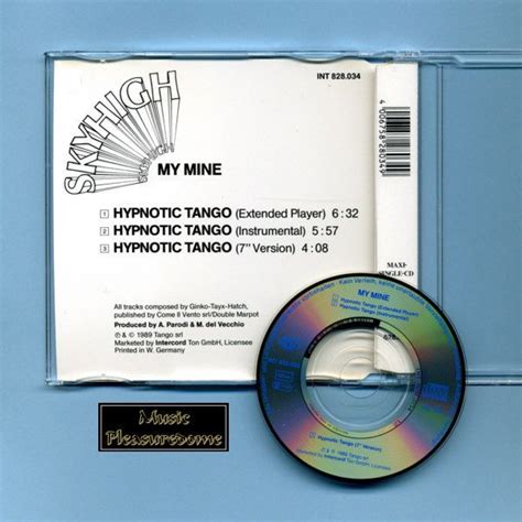 My Mine Hypnotic Tango Inch Cd Maxi Single