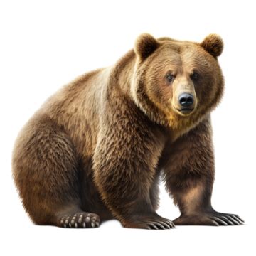 Brown Bear Animal Transparent On White, Brown Bear, Animal, Natural PNG Transparent Image and ...