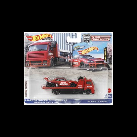 Hot Wheels Premium Car Culture Team Transport FLF56 HCN54 LB ER34 Super Silhouette Nissan