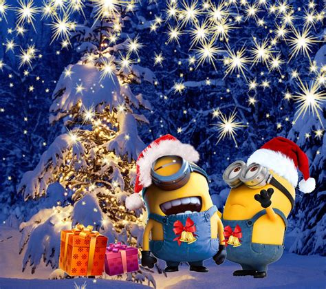 Minion Christmas Wallpapers 4k Hd Minion Christmas Backgrounds On