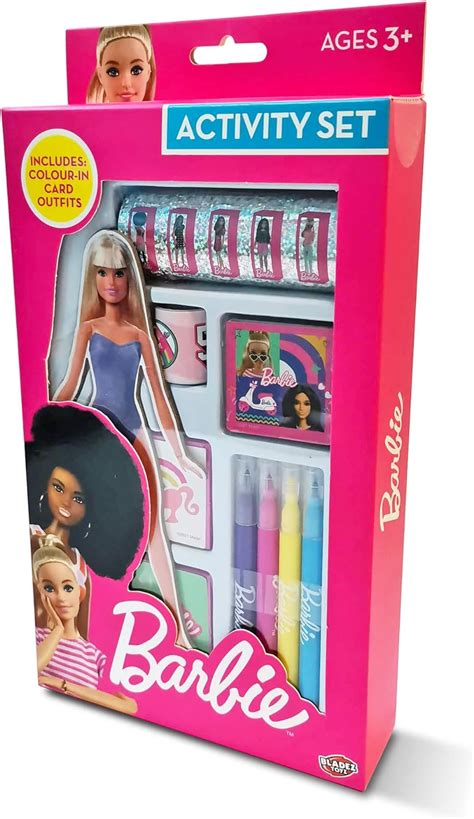 Bladez Barbie Activity Set Arts And Crafts Licensed Stationary Set