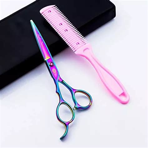 Juego De Tijeras De Corte De Cabello Multicolor Para Zurdos Mercadolibre