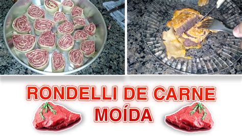 RONDELLI DE CARNE MOÍDA YouTube