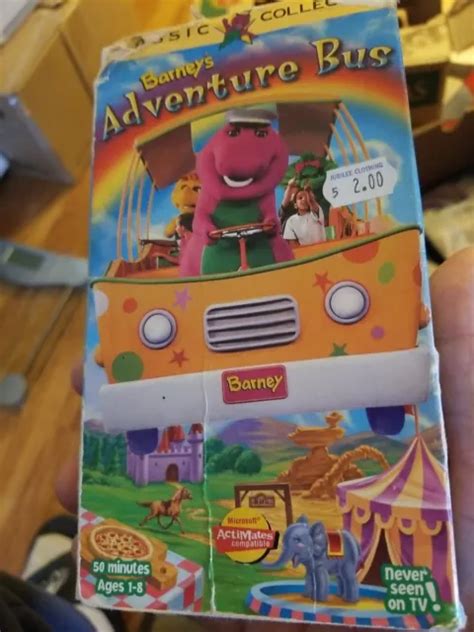 Barney Barneys Adventure Bus Vhs Collectors Edition Vintage