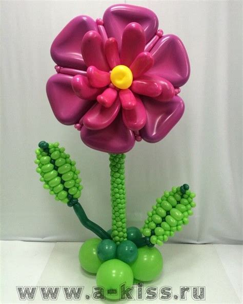 Фотография | Цветы из воздушных шариков, Центральные украшения с ...