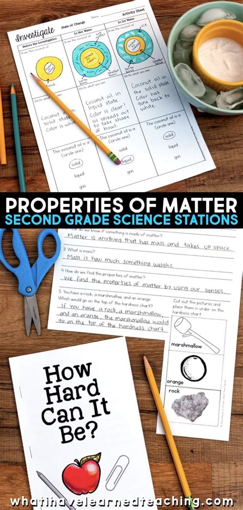 Second Grade Science Stations For Properties Of Matter Artofit