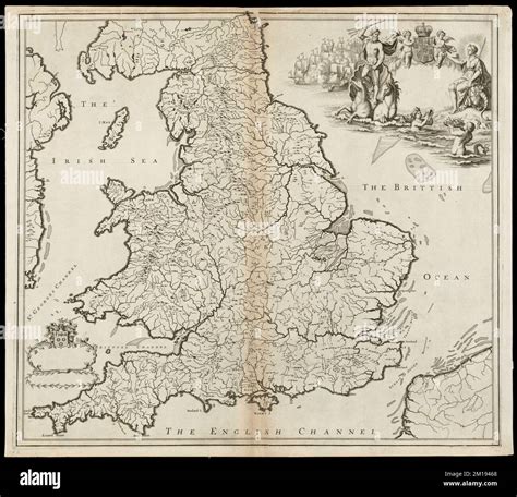 [The natural shape of England with the names of rivers, seaports, sands ...