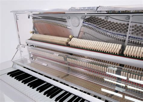 Lumiere Affordable Transparent Upright Piano Luxury Pianos Inc