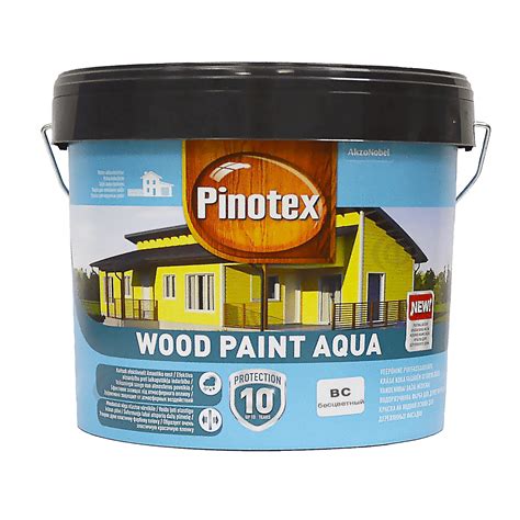 Купити Pinotex Wood Paint Aqua фарба для дерева безбарвна 8 37 л