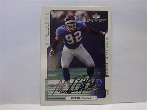 2000 Upper Deck MVP Silver Script 112 Michael Strahan Michael