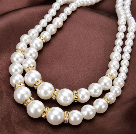 Double Layer Pearl Choker Necklace