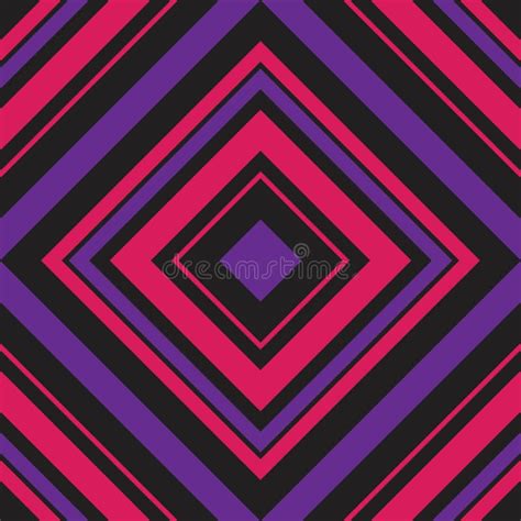 Purple Argyle Diagonal Stripes Seamless Pattern Background Stock Vector