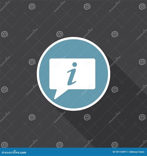 Info Icon Vector Isolated On Black Stock Vector Illustration Of