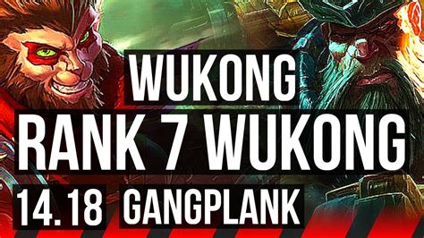 Wukong Vs Gangplank Top Rank Wukong Br Grandmaster