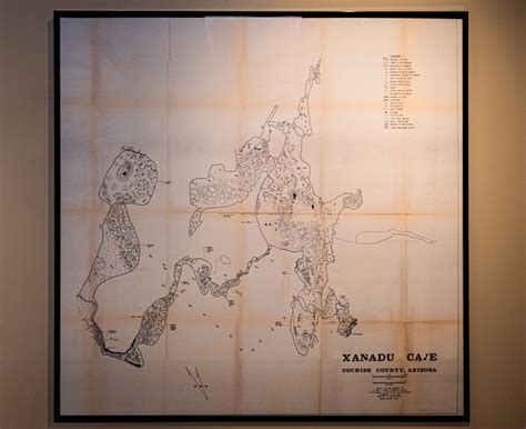 Xanadu Cave Topographical Map Kartchner Caverns State Park A Photo