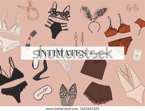 Sexy Lingerie Set Bra Undies Underwear 库存矢量图免版税 Shutterstock