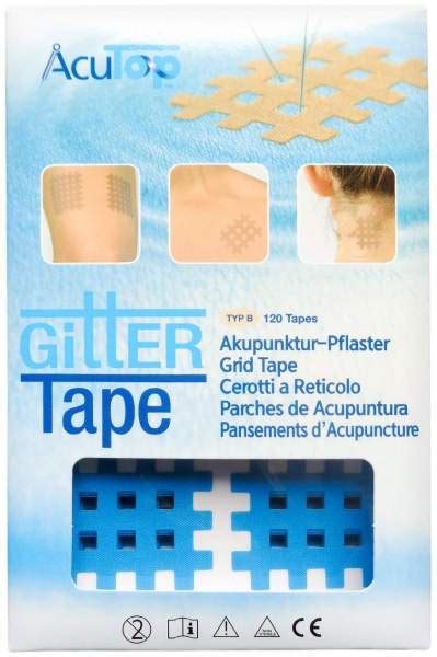 Gitter Tape Acutop Akupunkturpflaster 3 X 4 cm Blau 120 Stück kaufen