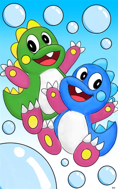 Fanart 67 Bub And Bob Bubble Bobble By Bsdx On Deviantart