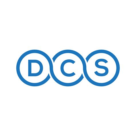 DCS letter logo design on black background.DCS creative initials letter logo concept.DCS vector ...