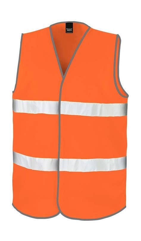 Gilet De Sécurité 2 Bandes Réfléchissantes Horizontales R200x Orange